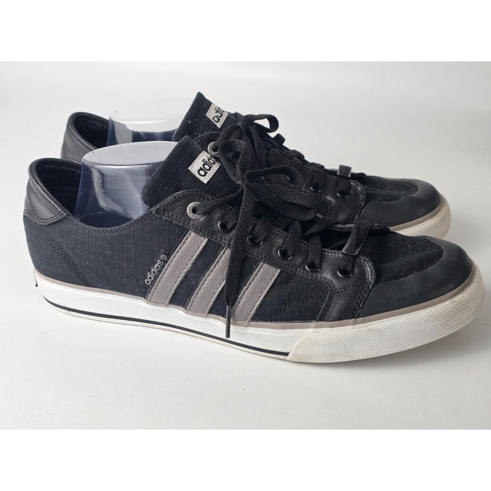 Adidas David Beckham Men's Sneakers Size 12 Black Gray‎ Low Top Lace Up Shoes
